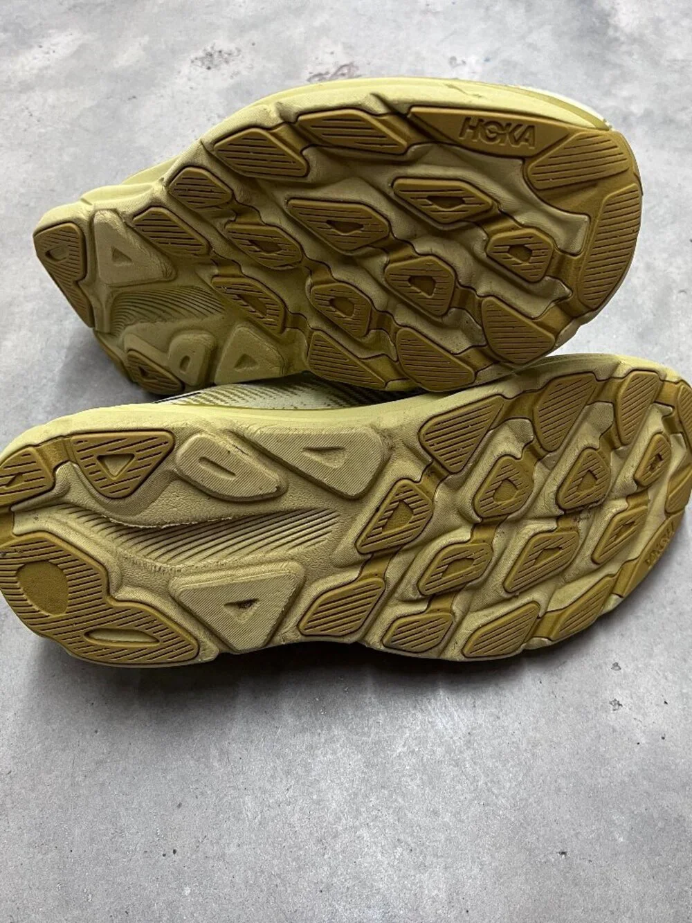 Hoka One One Men's Yellow Athletic Running Shoes